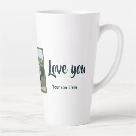 Caneca De Café Latte Pinguim de Inverno Personalizado “Melhor Mãe de To