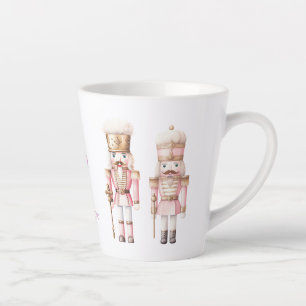 Caneca De Café Latte Pink Nutcracker Natal