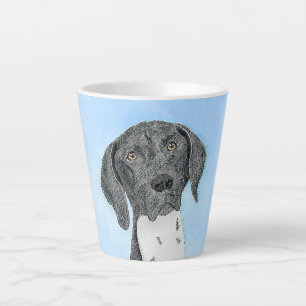 Caneca De Café Latte Pintura Alemã de Ponta Curta - Arte Original