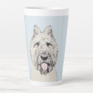 Caneca De Café Latte Pintura Bouvier des Flandres - Arte Cachorra Origi