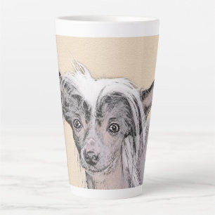 Caneca De Café Latte Pintura Chinesa Sem Penteado Pintura Original De C