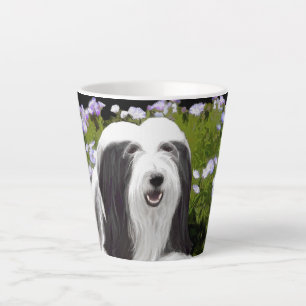 Caneca De Café Latte Pintura Collie com Manteiga - Arte Cachorra Origin