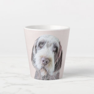 Caneca De Café Latte Pintura de Griffon por Cabeireiros - Arte Canina