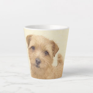 Caneca De Café Latte Pintura de Norfolk Terrier - Arte de Cachorro Orig
