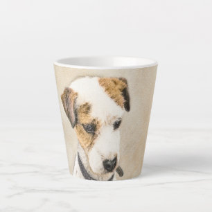 Caneca De Café Latte Pintura de Parson Jack Russell Terrier - Arte Cani
