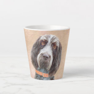 Caneca De Café Latte Pintura de Spinone Italiano - Arte de Cachorro Ori