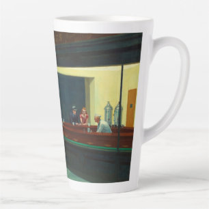 Caneca De Café Latte Pintura Nighthawks de Edward Hopper