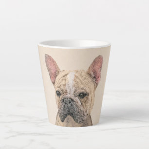 Caneca De Café Latte Pintura para o Bulldog Francês (Sable) - Fita Ori