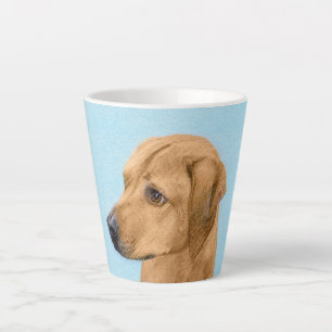 Caneca De Café Latte Pintura Ridgeback da Rodésia - Arte Cão Original