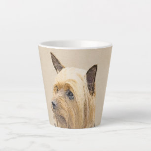 Caneca De Café Latte Pintura Silky Terrier - Arte Cachorro Original Cac