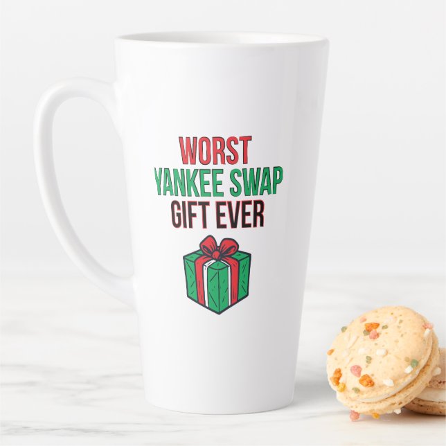 Caneca De Café Latte Pior presente de Yankee Swap já visto (In Situ)