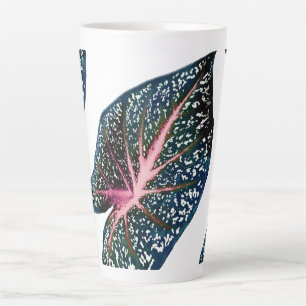 Caneca De Café Latte PixDezines - Caládio Verde Floresta Escura
