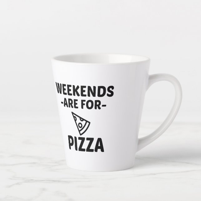 CANECA DE CAFÉ LATTE PIZZA WEEKEND (Direita)