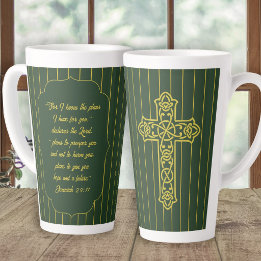 Caneca De Café Latte Planos de Presente de Pastor que Tenho Para Você E