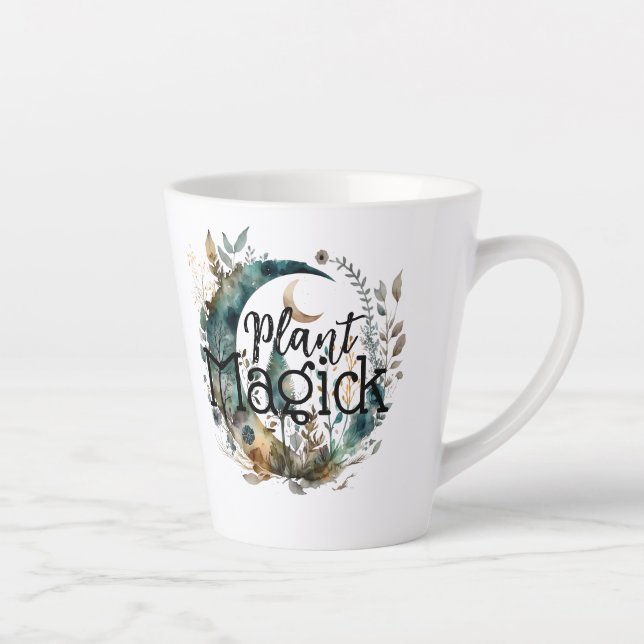 Caneca De Café Latte Plant Magick (Direita)