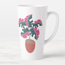 Plantas Tropicais Rosa Monstera Variegada Arte