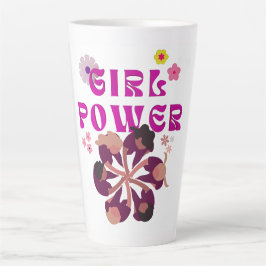 Caneca De Café Latte Poder da Menina