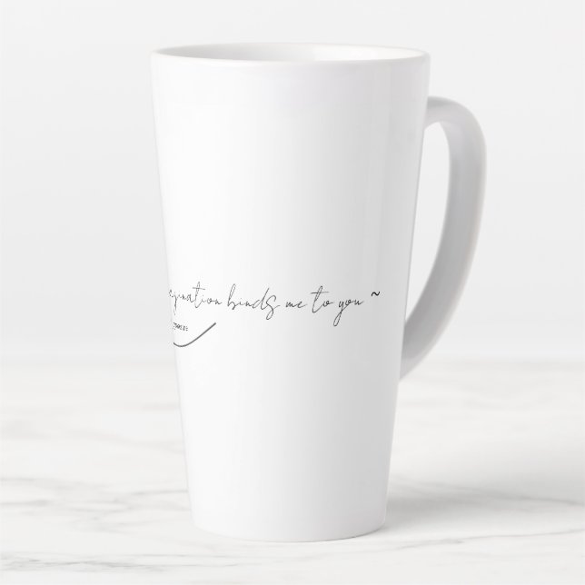 Caneca De Café Latte Poetry Mug (Ângulo direito)