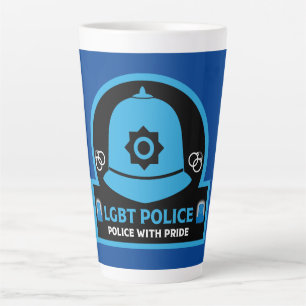 Caneca De Café Latte Polícia de Orgulho gay LGBT+