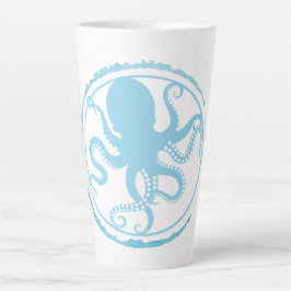 Caneca De Café Latte Polvo Azul Costeiro 2