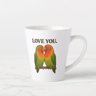 Caneca De Café Latte Pombinhos Para Sempre