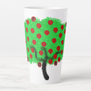 Caneca De Café Latte Pomegranato espumante Tu B'Shvat Shavuot