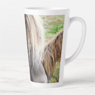 Caneca De Café Latte Pôneo Shetland Colorido de Tan,