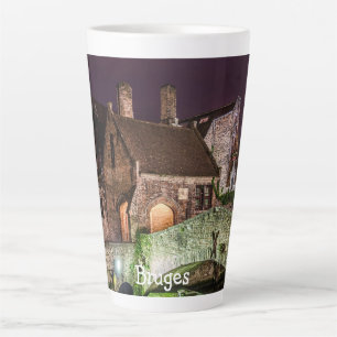 Caneca De Café Latte Ponte Bonifacius em Bruges