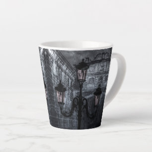 Caneca De Café Latte Ponte das Orelhas de Veneza Escura à Noite