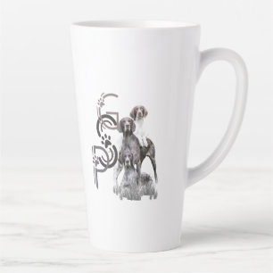 Caneca De Café Latte Ponteiro alemão abreviado SPG