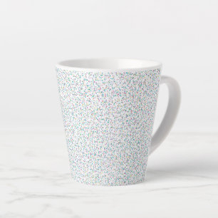 Caneca De Café Latte Pontos Fixos Coloridos do Arco-Íris
