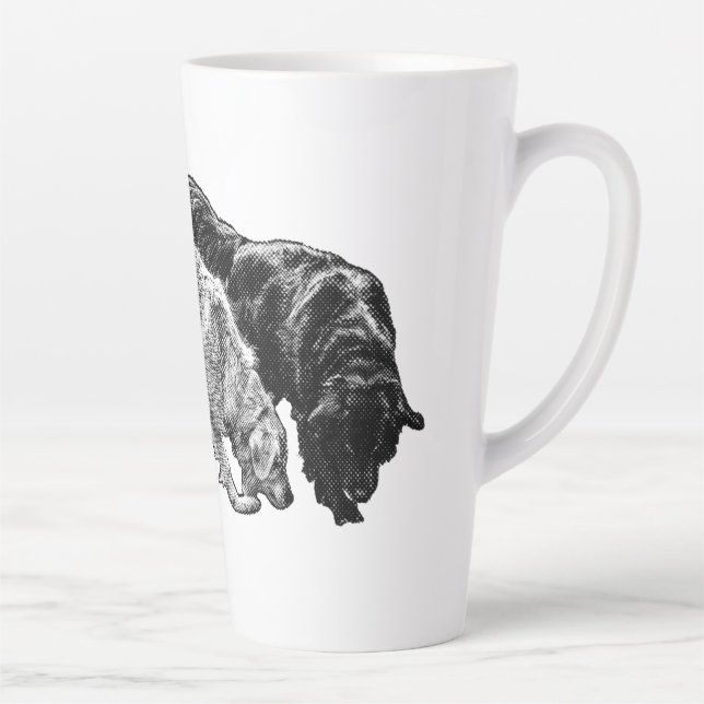 Caneca De Café Latte Pontos Sussuros do outono (Direita)