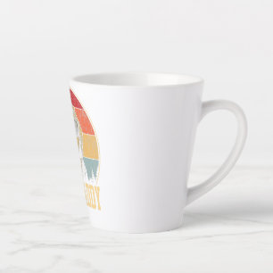 Caneca De Café Latte poodle pai poodle pai amante voa dia