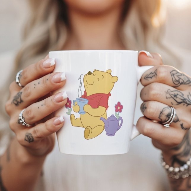 Caneca De Café Latte Pooh (Criador carregado)