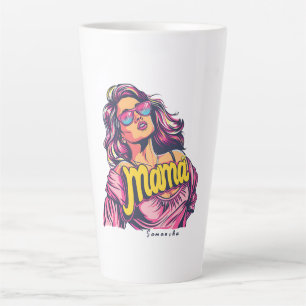 Caneca De Café Latte Pop da Mãe Personalizada (6)