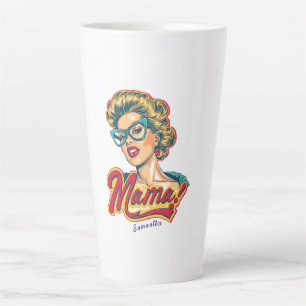 Caneca De Café Latte Pop da Mãe Personalizada Art 2