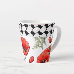 Caneca De Café Latte Poppy com Hattah Latte Mug