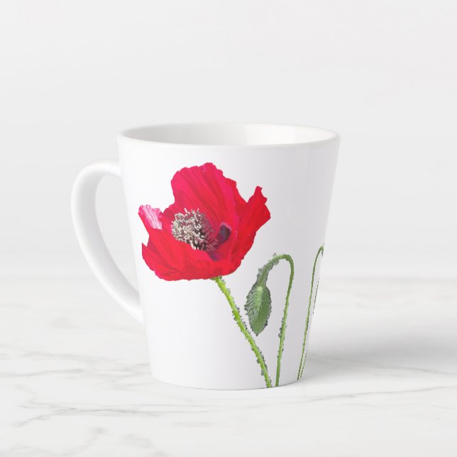 Caneca De Café Latte Poppy Latte Mug (Ângulo esquerdo)