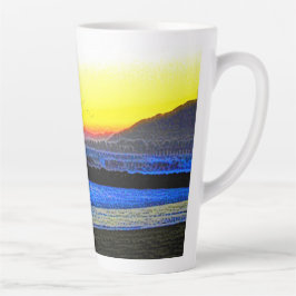 Caneca De Café Latte Pôr do sol místico