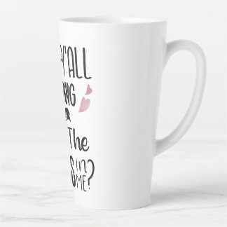 Caneca De Café Latte Por que vocês estão tentando testar o Jesus em mim