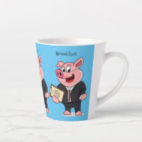 Porco engraçado em desenhos animados
