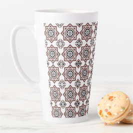 Caneca De Café Latte Portuguese tiles 2 - Igreja do Carmo