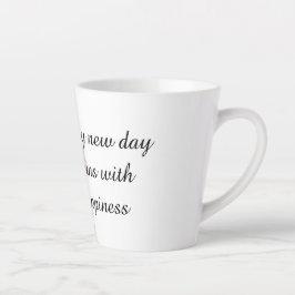 Caneca De Café Latte Positive Morning Cup