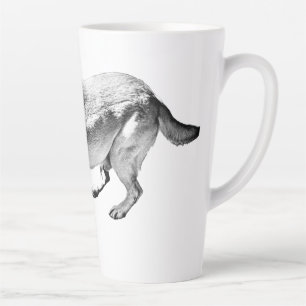 Caneca De Café Latte Posto - Perfil Lado