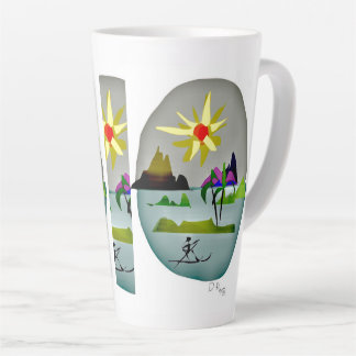 Caneca De Café Latte PracticeLove Latte Mug design por David Flynn