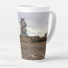 Caneca De Café Latte Praia de Redcar e Beacon