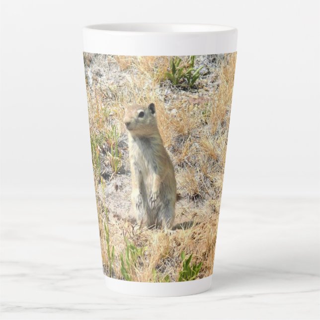 Caneca De Café Latte Prairie Dog em Yosemite, Califórnia (Frente)