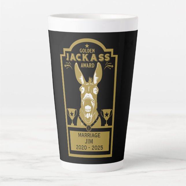 Caneca De Café Latte Prêmio ouro (Frente)