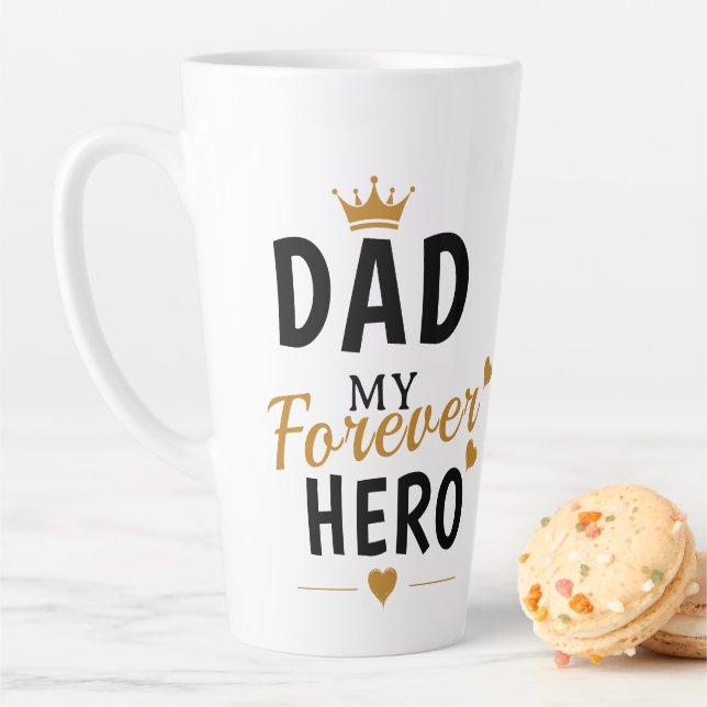 Caneca De Café Latte Presente com Nome Personalizado Para o Papai  (In Situ)