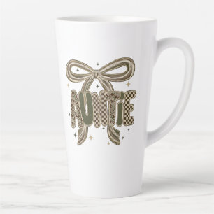 Caneca De Café Latte Presente da Tia Camo do Anúncio do Novo Bebê da Ir